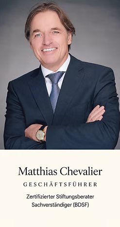 Matthias Chevalier, Geschäftsführer und zertifizierter Stiftungsberater